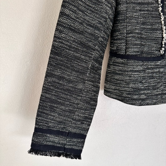 Vince Tweed Jacket in Black and White Size 6 - Picture 3 of 9